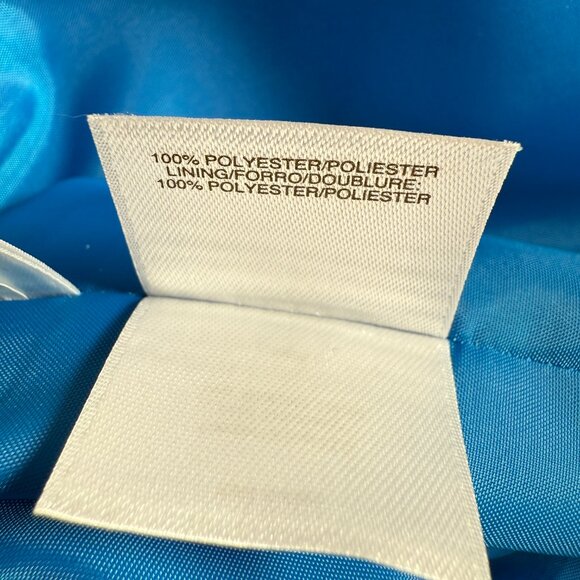 Kasper Blazer Womens 6 Petite Blue Royal Lined 3/4 Sleeve Career Open - Picture 3 of 7